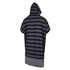 Mystic Allover Print Poncho / Fleece / Changing Robe - Negro / Gris