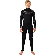 Traje De Neopreno Gul Junior Echo Natur 3/2 Mm Con Cremallera En El Pecho Y Cierre Plano - Negro/Ahumado Traje De Neopreno Gul Junior Echo Natur 3/2 Mm Con Cremallera En El Pecho Y Cierre Plano - Negro/Ahumado