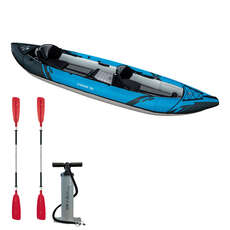 Aquaglide Chinook 120 - Paquete De Kayak Inflable Para 2 Personas - Remos Y Bomba