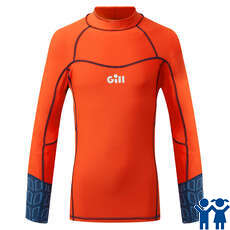 Gill Junior Pro Rash Vest Manga Larga - Naranja - 5020J Gill Junior Pro Rash Vest Manga Larga - Naranja - 5020J