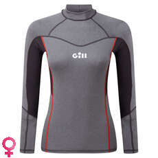 Gill Womens Pro Rash Vest Manga Larga - Gris - 5020W