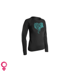 Camiseta De Manga Larga Para Mujer Gul Fit Rashvest - Negro - Rg0370-B7 Camiseta De Manga Larga Para Mujer Gul Fit Rashvest - Negro - Rg0370-B7