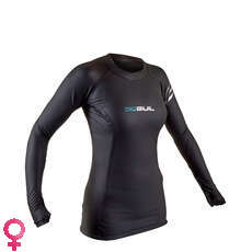Rashguard De Manga Larga Para Mujer Gul Evorace - Negro - Ev0127-B6