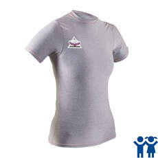 Camiseta De Manga Corta Para Niñas Gul Junior Fit Rashvest - Gris - Rg0372-B7