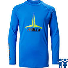Musto Youth Insignia Uv Rash Guard De Secado Rápido - Azul Brillante 80803