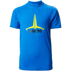 Musto Youth Insignia Uv Ss Rash Guard De Secado Rápido - Azul Brillante 80802 Musto Youth Insignia Uv Ss Rash Guard De Secado Rápido - Azul Brillante 80802