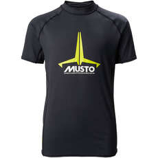 Musto Youth Insignia Uv Ss Rash Guard De Secado Rápido - Negro 80802