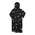Poncho / Forro Polar / Bata Cambiante Mystic Allover Print - Negro