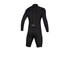 Traje De Neopreno Plano Mystic Brand De 3/2 Mm Con Brazo Corto Y Cremallera Larga - Negro