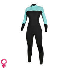 Traje De Neopreno Completo Mystic Para Mujer De 3/2 Mm Con Cierre Plano Y Espalda Plana - Verde Menta