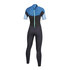 Mystic Womens Brand Brazo Plano De Cierre Plano De 3/2 Mm Con Cremallera Trasera - Azul Mentol