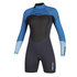 Mystic Womens Brand Shorty De Manga Larga Con Cierre Plano Y Cremallera Plana De 3/2 Mm - Azul Mentol