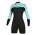 Mystic Womens Brand Shorty De Manga Larga Con Cierre Plano Y Cremallera Plana De 3/2 Mm - Verde Menta