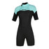 Traje De Neopreno Mystic Womens Brand 3 / 2Mm Back-Zip Flatlock Shorty - Verde Menta