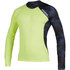 Mystic Crossfire Longsleeve Rash Vest - Navy / Lime - 200149