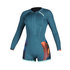 Traje De Neopreno Mystic Womens Diva 2 / 2Mm Front-Zip Longarm Shorty - Teal