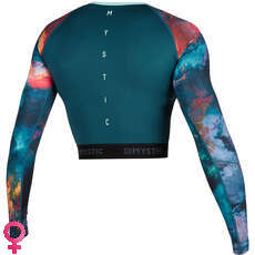 Mystic Womens Diva Longsleeve Crop Top Rashvest - Teal 190102 Mystic Womens Diva Longsleeve Crop Top Rashvest - Teal 190102