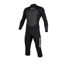 Traje De Neopreno Mystic Brand 3 / 2Mm Brazo Largo Pierna Corta Cremallera Trasera Flatlock - Negro