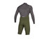 Traje De Neopreno Mystic Star 3 / 2Mm Con Doble Cremallera Frontal Y Brazo Largo Corto - Gris / Verde
