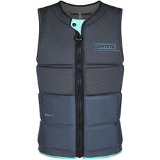 Chaleco De Impacto Mystic Marshall Wake Boarding Con Cremallera Frontal - Negro / Menta Chaleco De Impacto Mystic Marshall Wake Boarding Con Cremallera Frontal - Negro / Menta