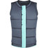 Chaleco De Impacto Mystic Marshall Wake Boarding Con Cremallera Frontal - Negro / Menta