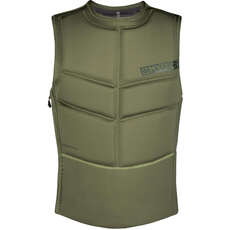 Chaleco De Impacto Con Cremallera Lateral Mystic Star Kite Surf - Brave Green