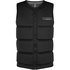 Chaleco De Impacto Mystic Star Wake Boarding Con Cremallera Frontal - Negro