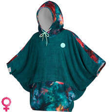 Bata Cambiante De Poncho Para Mujer Mystic - Verde Azulado Bata Cambiante De Poncho Para Mujer Mystic - Verde Azulado