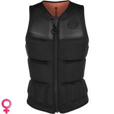 Chaleco De Impacto Mystic Para Mujer Dazzled Wake Boarding Front-Zip Impact - Allover Negro