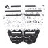 Rip Curl 2 Piece Surfboard Traction Pad - Negro / Blanco - Bdgtq2