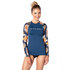Rip Curl Mujer Ls Uv Rash Top - Sunsetter Blue - Wlu9Lw