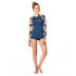 Rip Curl Mujer Ls Uv Rash Top - Sunsetter Blue - Wlu9Lw
