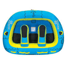 Connelly Destroyer 3 Rider - Tubo De Sillín De Dos Vías Remolcable - Azul Connelly Destroyer 3 Rider - Tubo De Sillín De Dos Vías Remolcable - Azul