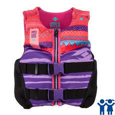 Hyperlite Youth Indy Wakeboard Vest - Negro / Rosa