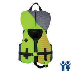 Chaleco Wake Wake Vision Para Niños Ronix - Lima / Negro