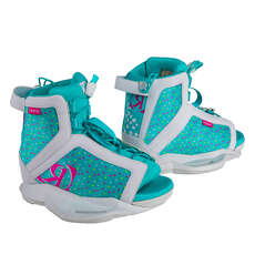 Bota De Wakeboard De Agosto De Ronix Girl - Orquídea Blanca / Rosa / Azul