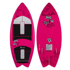 Ronix Girl's Super Sonic Space Odyssey Fish Wakesurf - Rosa / Blanco / Negro Ronix Girl's Super Sonic Space Odyssey Fish Wakesurf - Rosa / Blanco / Negro