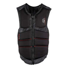 Ronix One Custom Fit Boa Impact Wake Vest - Carbón / Rojo