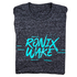 Camiseta Ronix Suprem - Charcoal Heather / Aqua Blue