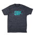 Camiseta Ronix Suprem - Charcoal Heather / Aqua Blue