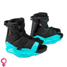 Bota De Wakeboard Para Mujer Ronix Halo - Orquídea Negra / Azul Bota De Wakeboard Para Mujer Ronix Halo - Orquídea Negra / Azul