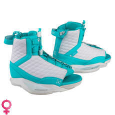 Bota De Wakeboard Para Mujer Ronix Luxe - Orquídea Blanca / Azul Bota De Wakeboard Para Mujer Ronix Luxe - Orquídea Blanca / Azul
