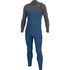 Traje De Neopreno Con Cremallera En El Pecho Alder Torch Fx 4 / 3Mm Gbs - Azul / Gris Wa21Mto