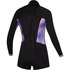 Traje De Neopreno Corto Mystic Diva 2 / 2Mm B-Zip Longarm Shorty Para Mujer - Negro / Morado 200072