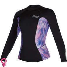 Chaleco De Neopreno De Manga Larga Mystic Diva 2Mm Para Mujer - Negro / Morado 200075 Chaleco De Neopreno De Manga Larga Mystic Diva 2Mm Para Mujer - Negro / Morado 200075