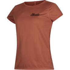 Top De Secado Rápido Mystic Diva De Manga Corta Para Mujer - Rojo Oxidado 190098