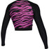 Mystic Mujer Diva Longsleeve Crop Rash - Negro / Rosa 210269