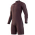 Traje De Neopreno Mystic Marshall 3/2 Gbs Longarm Shorty Frontzip - Merlot 210112