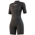 Mystic Mujer Brand 3/2Mm Back-Zip Flatlock Shorty Wetsuit - Negro 210323