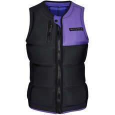 Chaleco De Impacto De Wakeboard Mystic Dazzled Fzip Para Mujer - Negro Púrpura 200187 Chaleco De Impacto De Wakeboard Mystic Dazzled Fzip Para Mujer - Negro Púrpura 200187